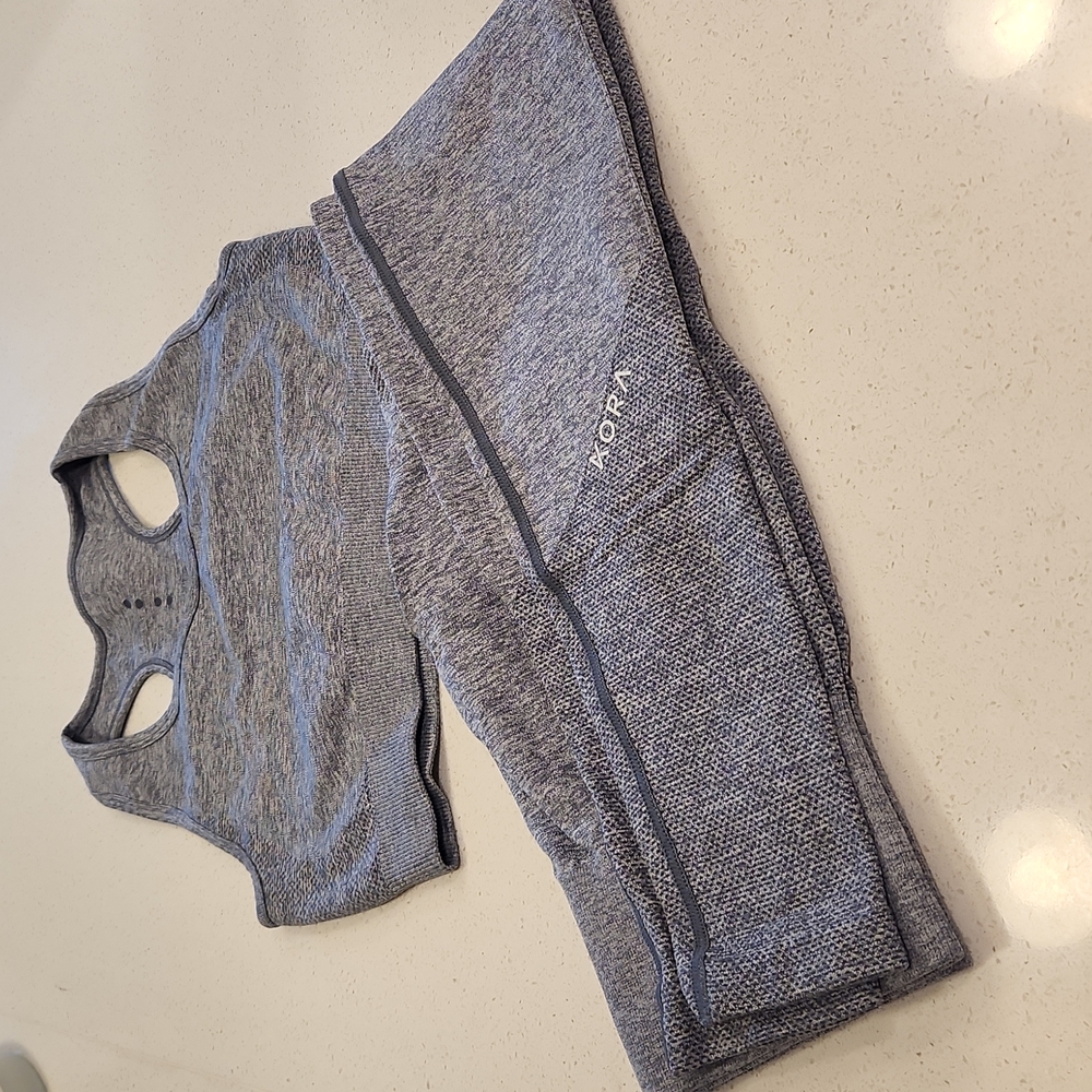 KORA (now ACTA) leggings and sports bra